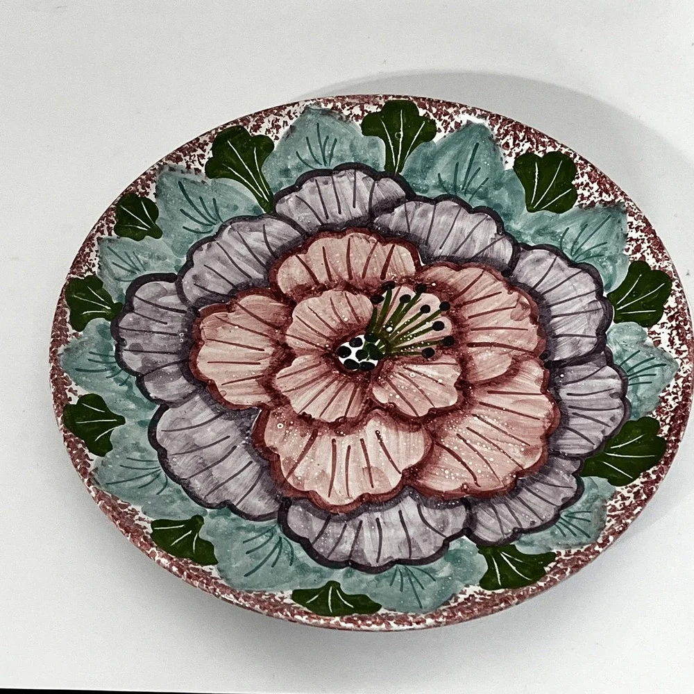 Large Portuguese Redware Oval Serving Platter